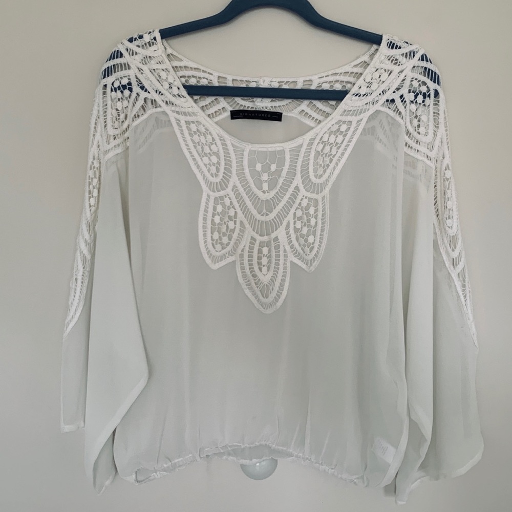 Embroidered White Blouse